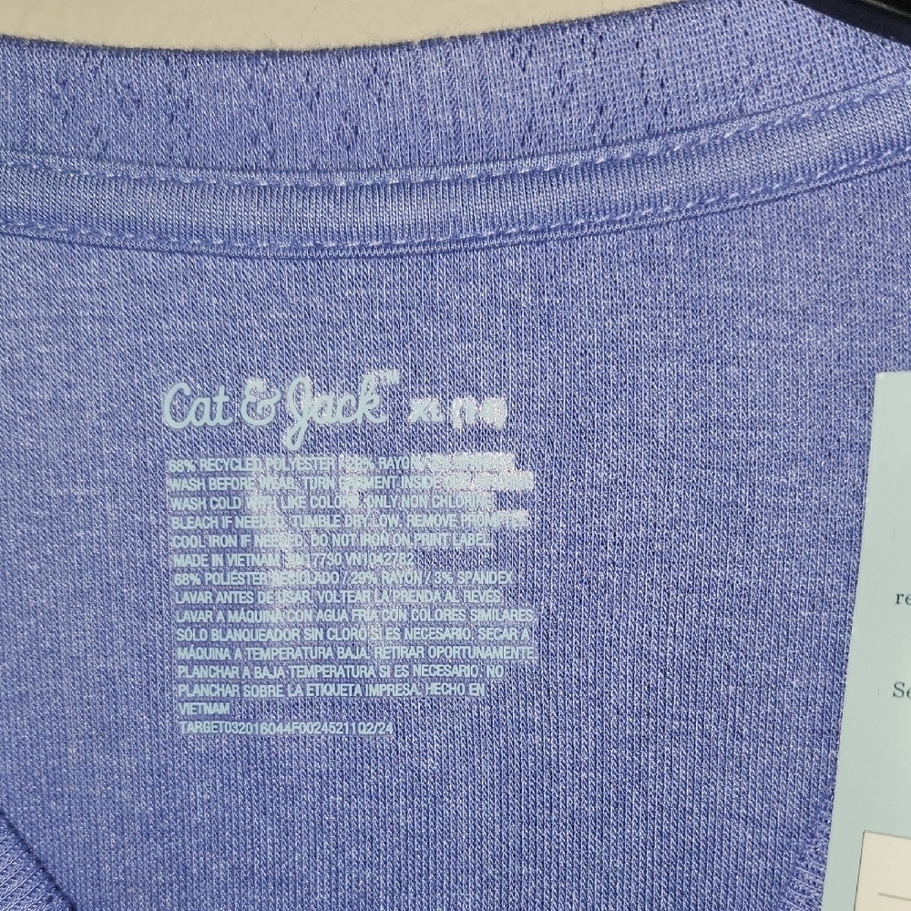 Cat & Jack Long Sleeve Tee - Light Purple - Picture 6 of 7